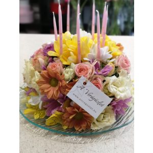 Colorful Flower Cake