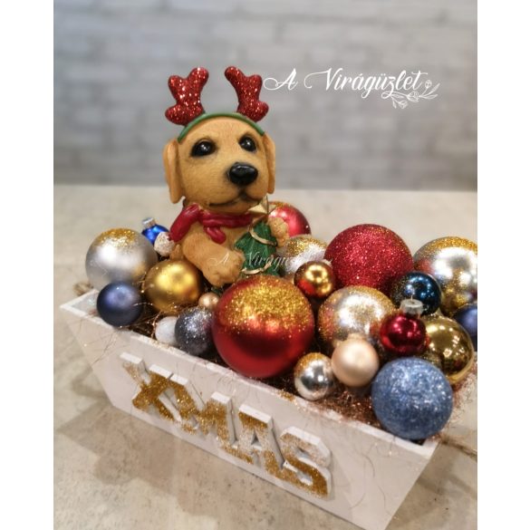 Christmas decoration with a dog