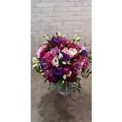 Pink & Purple bridal bouquet