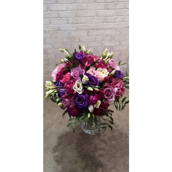 Pink & Purple bridal bouquet