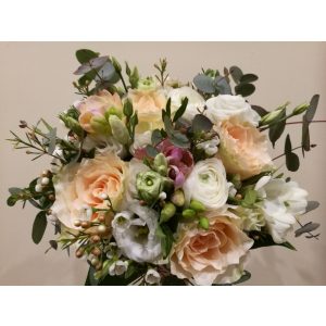 Pastel bridal bouquet