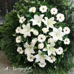 Standing wreath with gerberas