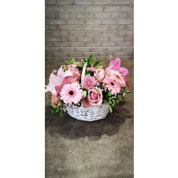 Pink Fairy flower basket