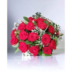 Round-shaped rose bouquet