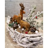 Christmas decoration with deer