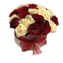 Red & White Rose Box