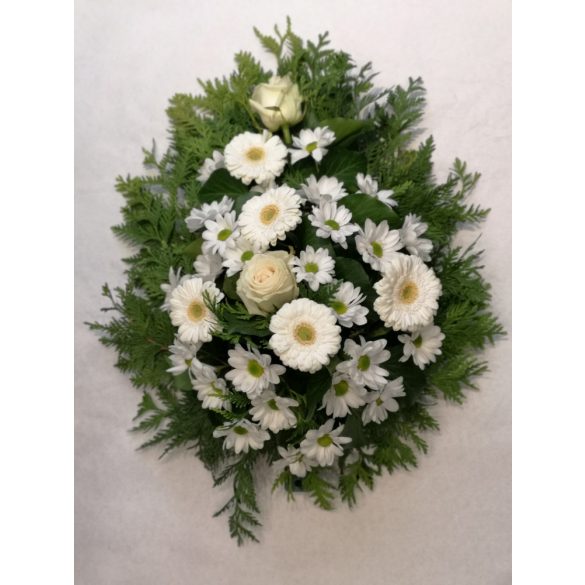 Pure White Funeral Bouquet