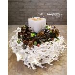 Special Advent Wreath with Lights