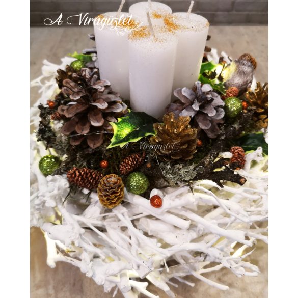 Special Advent Wreath with Lights