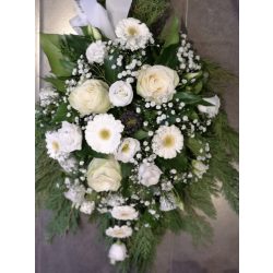 Pastel funeral bouquet